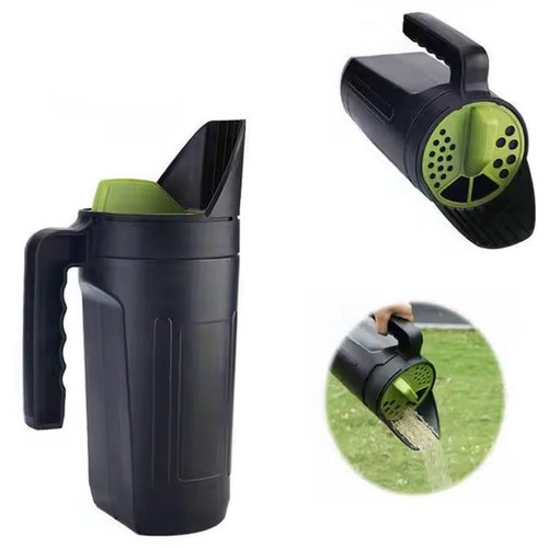 Handheld seed spreader lawn - seed,